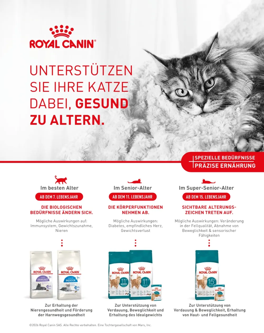 Fressnapf Angebote Seite 2 mit Angeboten für Royal Canin Katzenfutter für Senioren, Sterilised und Indoor