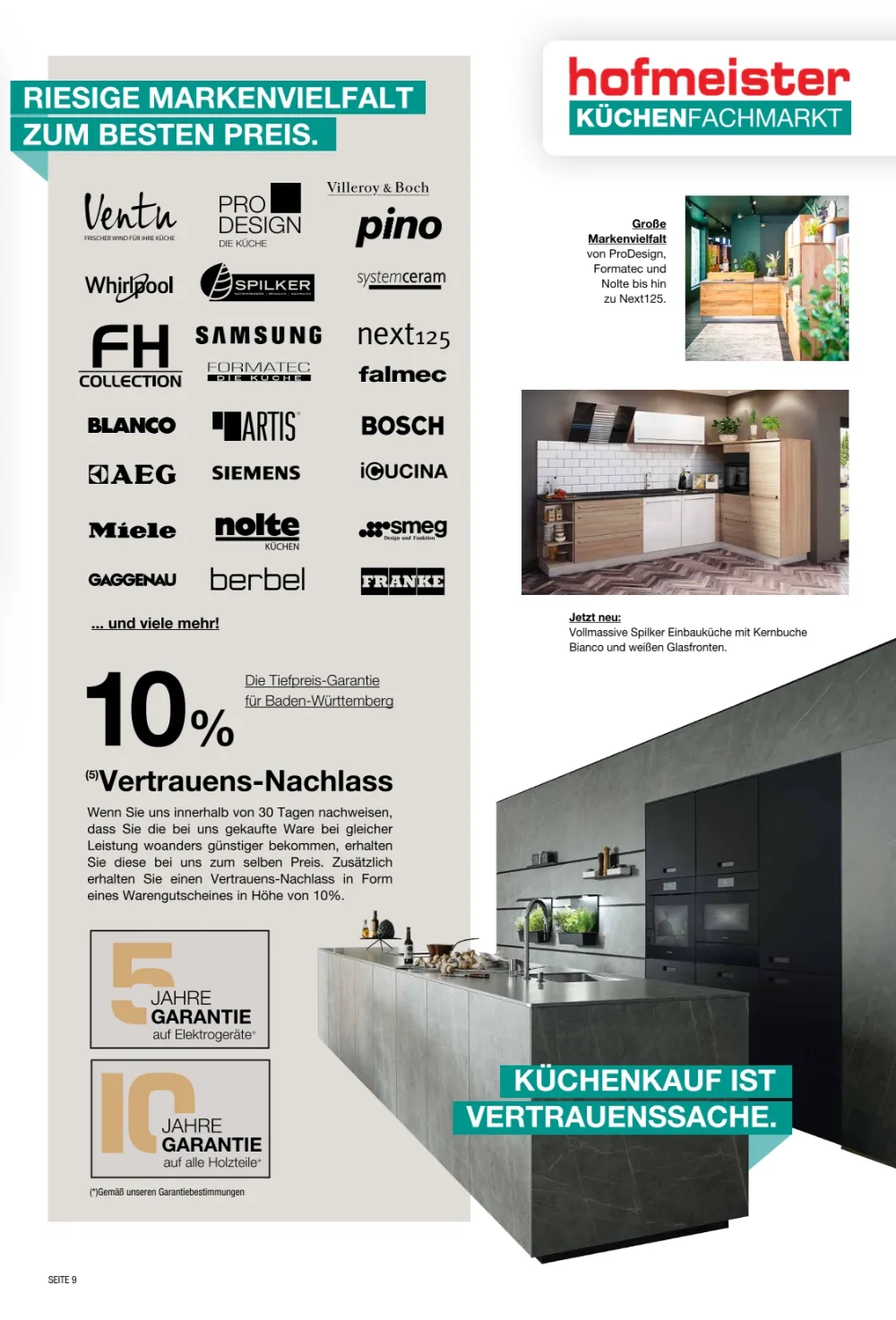 hofmeister kuechen prospekt kw34 37 ab 19 08 2026 seite 09