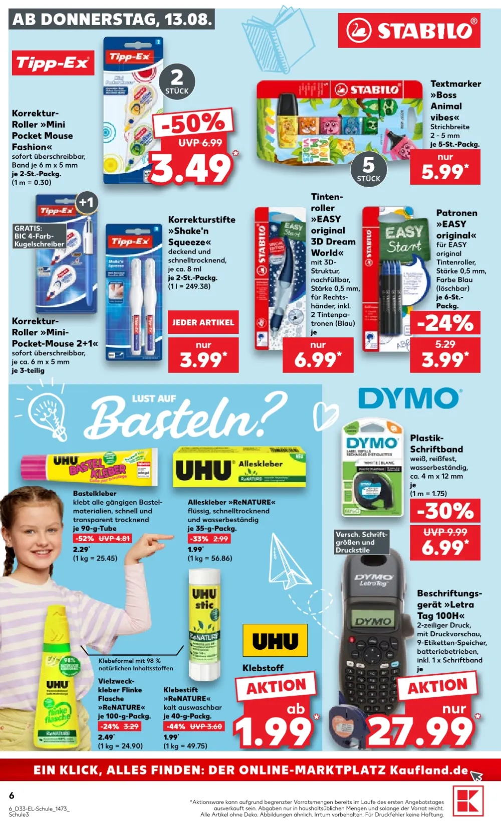 kaufland schulbedarf prospekt ab 13 08 2026 seite 6