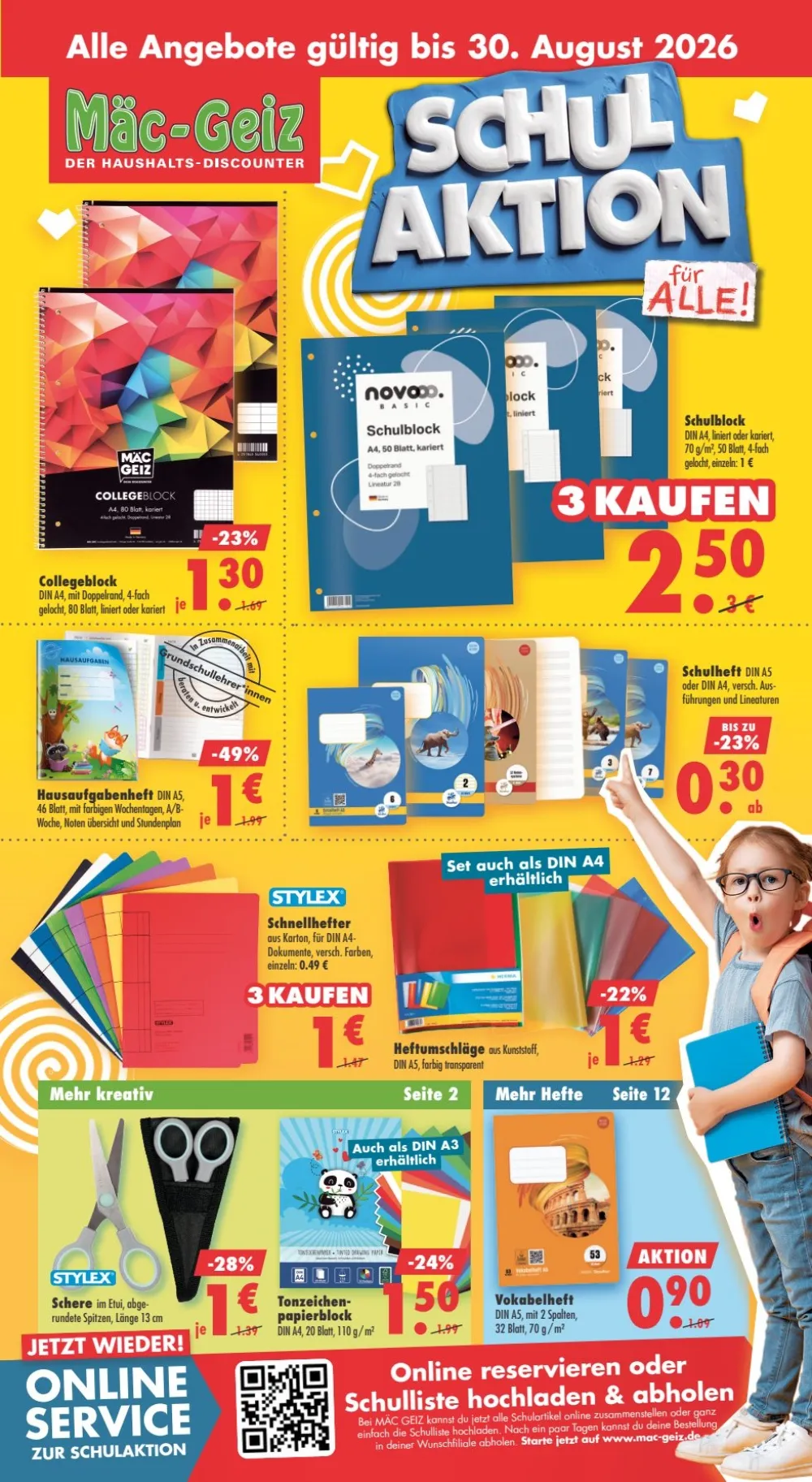 Mäc Geiz Angebote KW 33–35, ab Montag, 10.08.2026 online