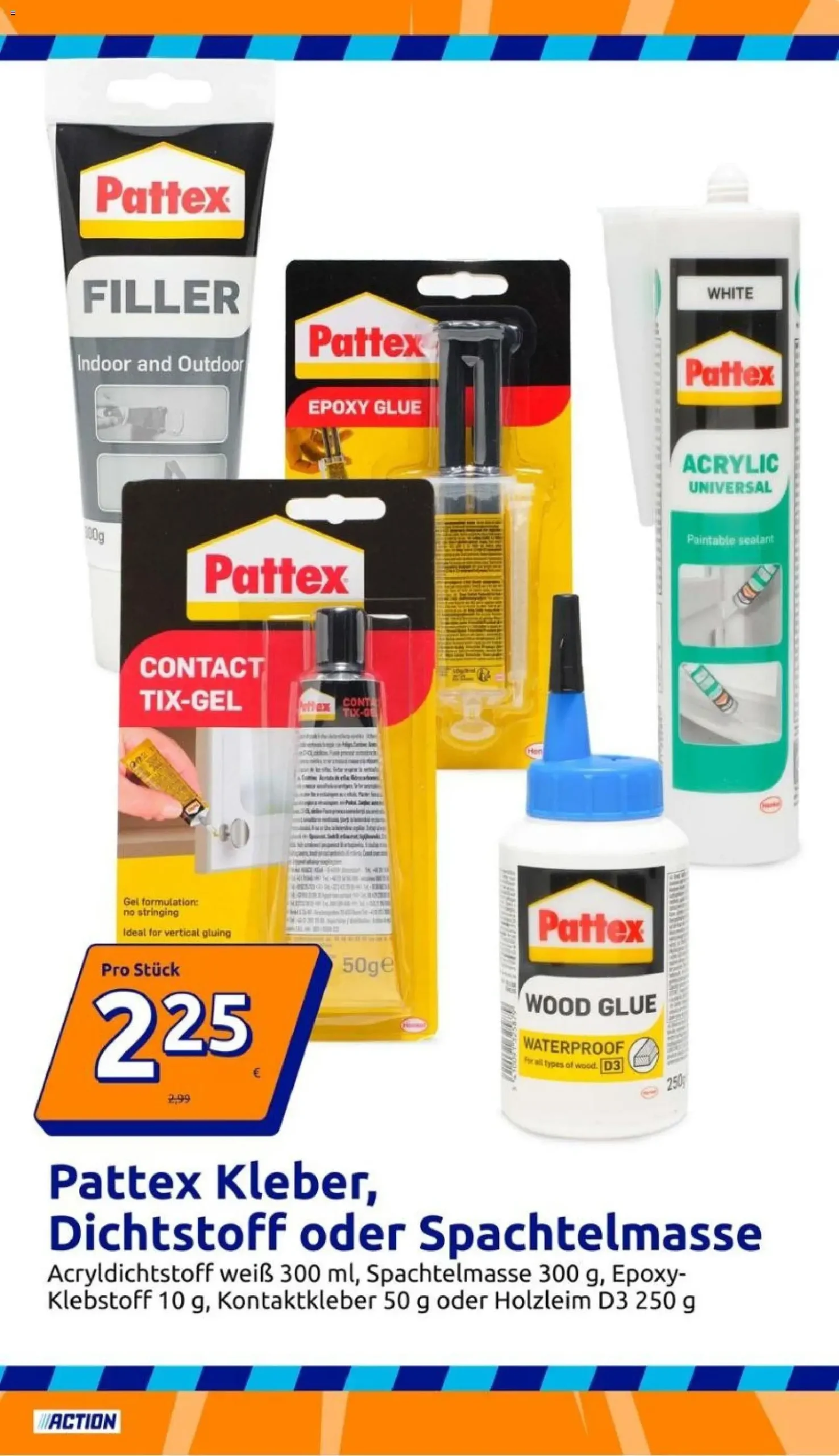 Action Prospekt KW 39 Seite 5 mit Pattex Kleber, Dichtstoff und Spachtelmasse.