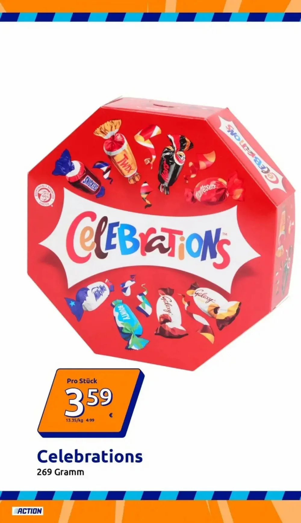 Action Prospekt KW40 Seite 3 mit Celebrations Pralinen.