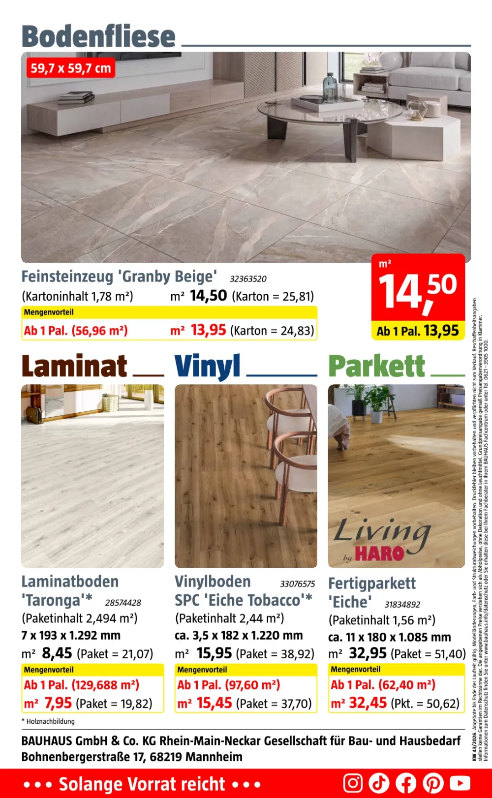 bauhaus prospekt ab 17 10 2026 kw43 kw44 seite 13