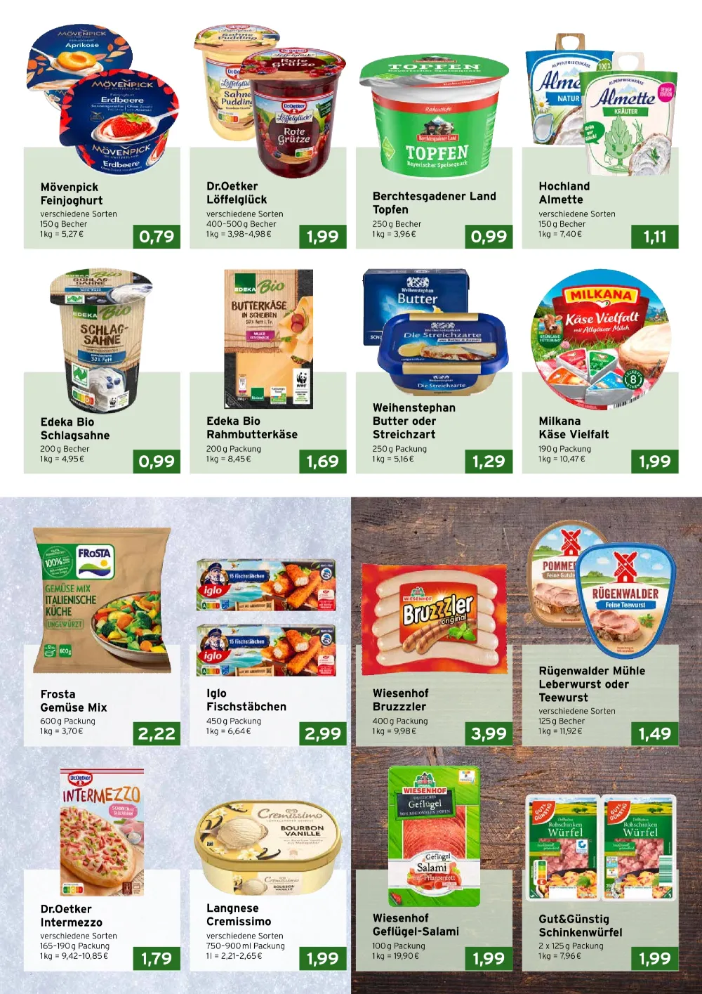 CAP Markt Prospekt KW 42 Seite 2 mit Mövenpick Joghurt, Almette, Frosta, Iglo Fischstäbchen & Cremissimo