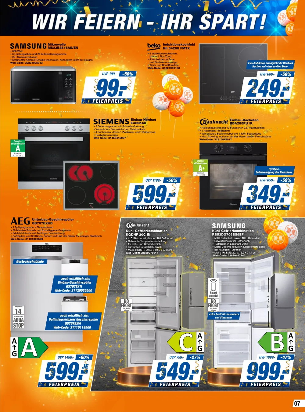 expert Techno-Land Prospekt KW 42 Seite 7 mit Samsung Mikrowelle, Beko Kochfeld, Siemens Herdset & AEG Geschirrspüler