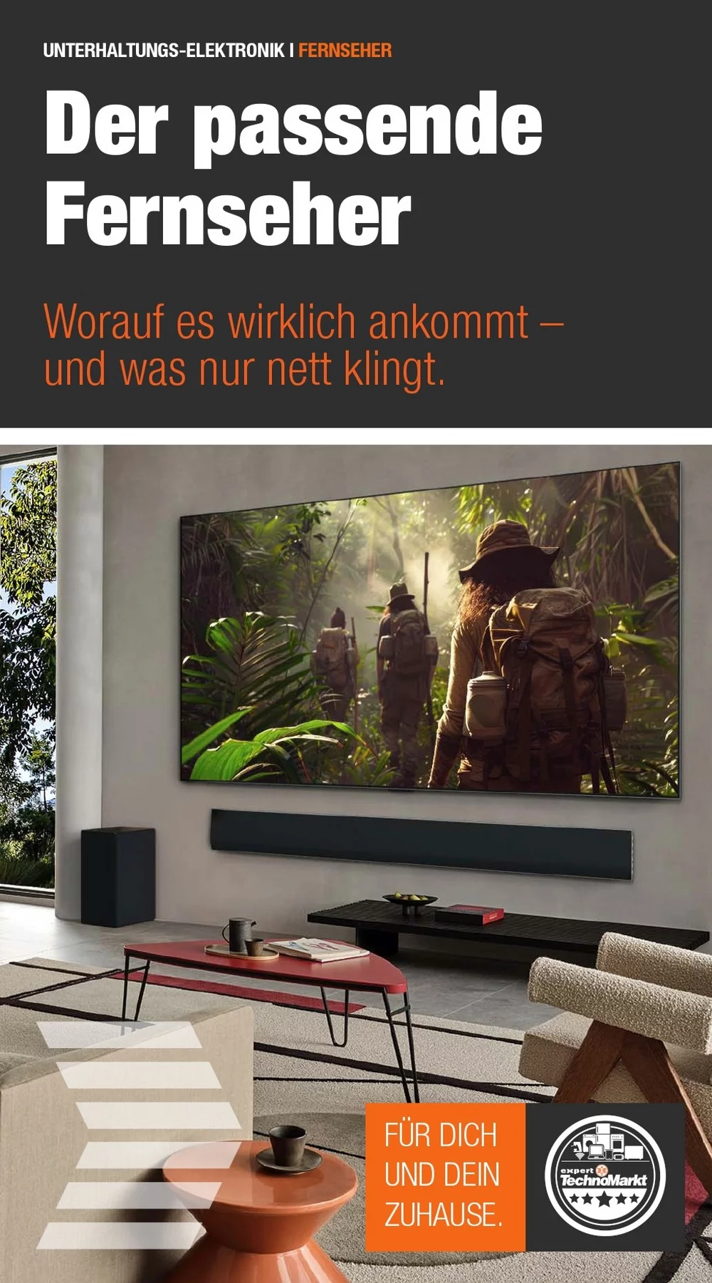 Expert Technomarkt Prospekt ab 09.10.2026 KW 42 Seite 1 für den passenden Fernseher