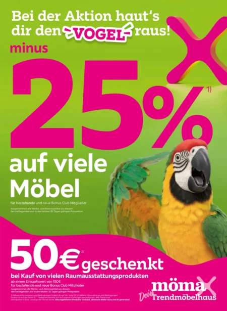 Mömax Prospekt ab 05.10.2026 (KW 41) Mömax Prospekt ab 05.10.2026 Seite 1 mit Rabatten auf Möbel und Geschenkgutschein für Raumausstattung