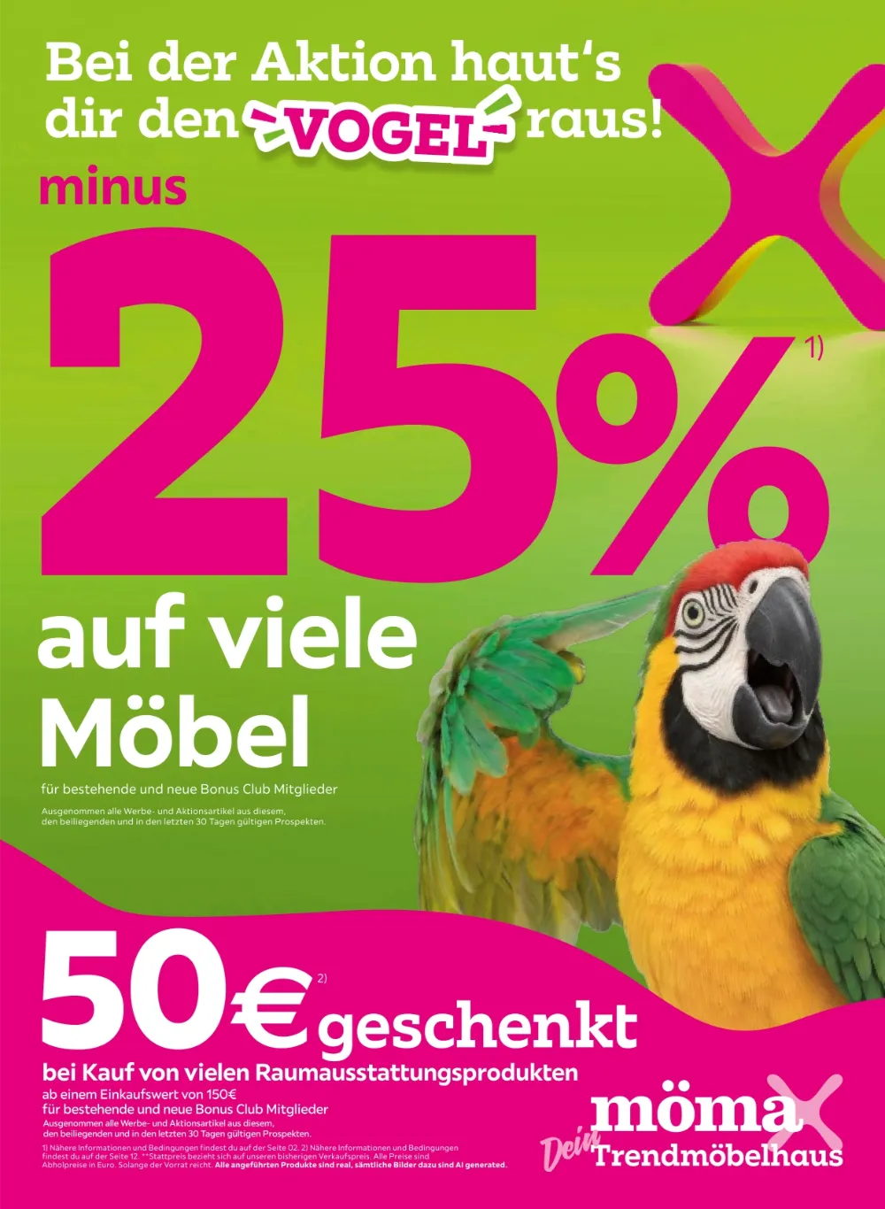 Mömax Prospekt ab 05.10.2026 Seite 1 mit Rabatten auf Möbel und Geschenkgutschein für Raumausstattung