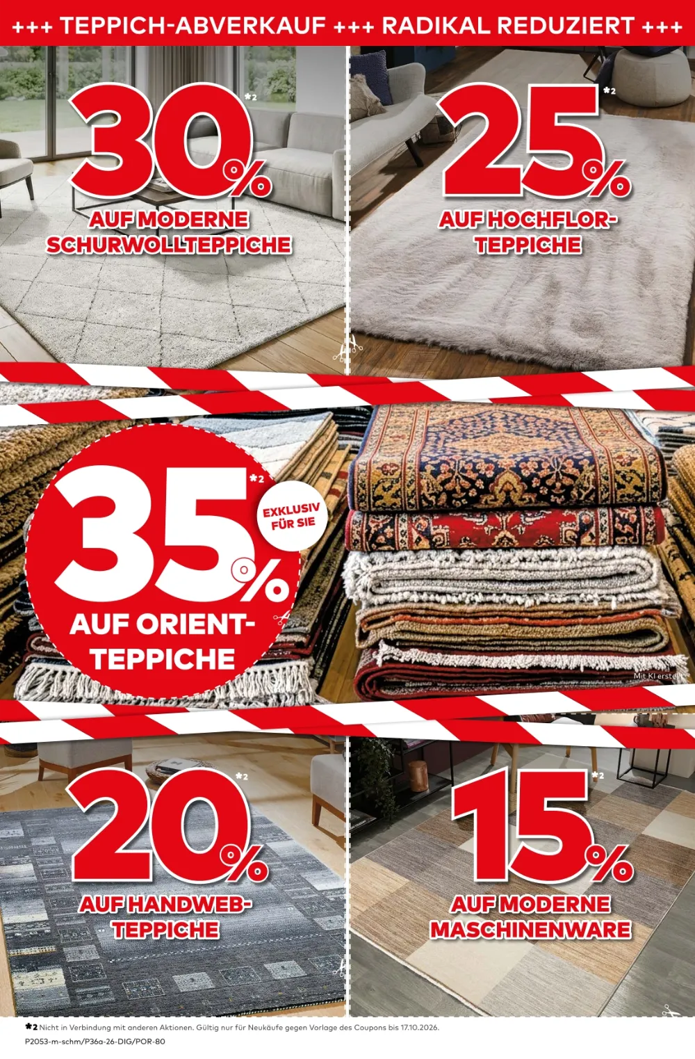 Porta Prospekt KW 41–42 Seite 5 mit Rabatten auf Schurwollteppiche, Hochflorteppiche, Orientteppiche & Handwebteppiche