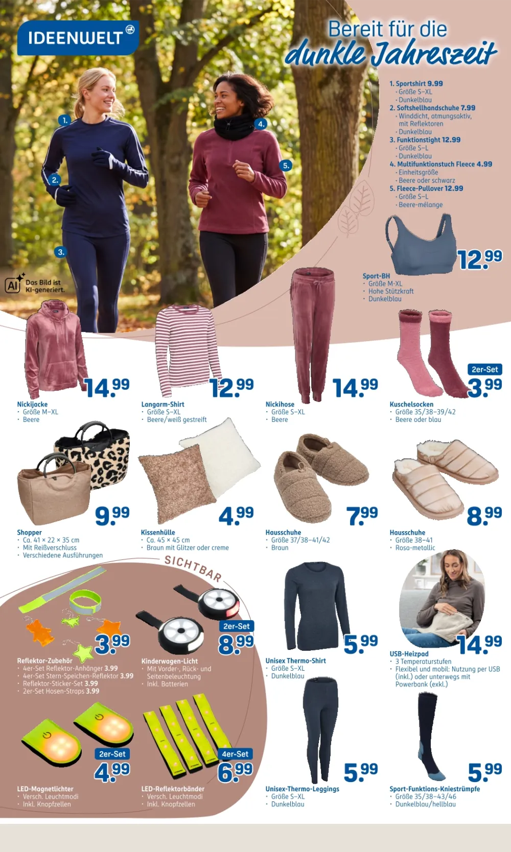 Rossmann Prospekt KW 41 Seite 2 mit Ideenwelt Nickijacke, Kuschelsocken, Shopper, Hausschuhen & Thermo-Shirt