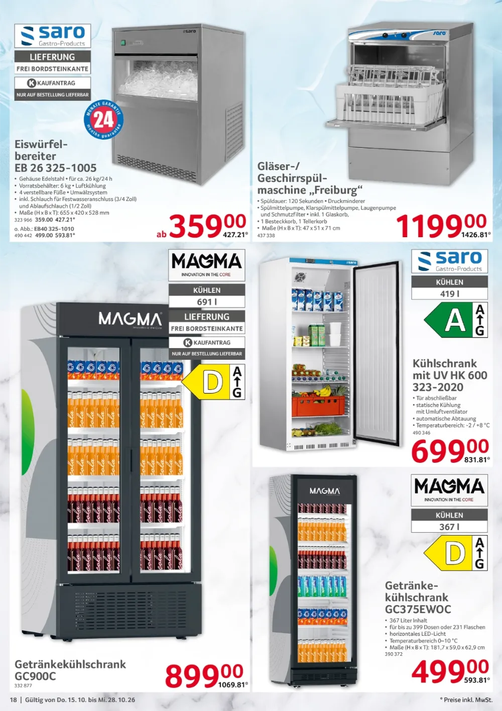 selgros gastronomie prospekt ab 15 10 2026 kw42 kw43 seite 18
