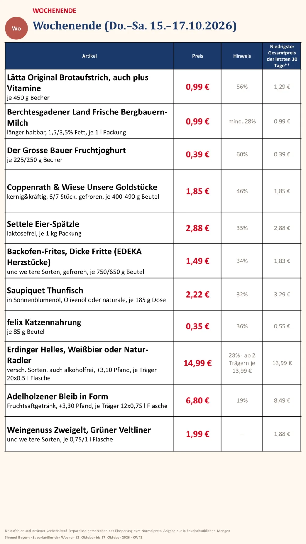 simmel bayern prospekt ab 12 10 2026 kw42 seite 19
