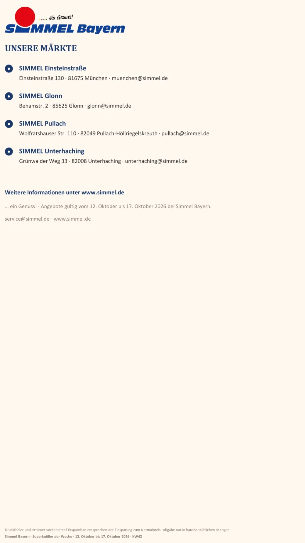simmel bayern prospekt ab 12 10 2026 kw42 seite 20