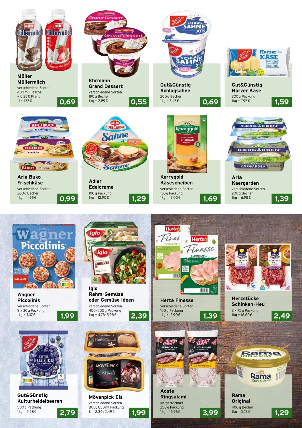 Cap Markt Angebote KW 43 Seite 2 mit angeboten für Müller Müllermilch, Ehrmann Grand Dessert, Gut&Günstig Schlagsahne & Arla Buko
