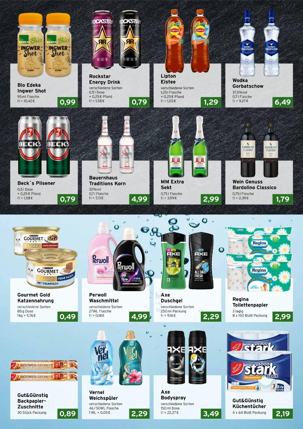 Cap Markt Angebote KW 43 Seite 3 mit angeboten für Bio Edeka Ingwer Shot, Rockstar Energy Drink, Lipton Eistee & Wodka Gorbatschow