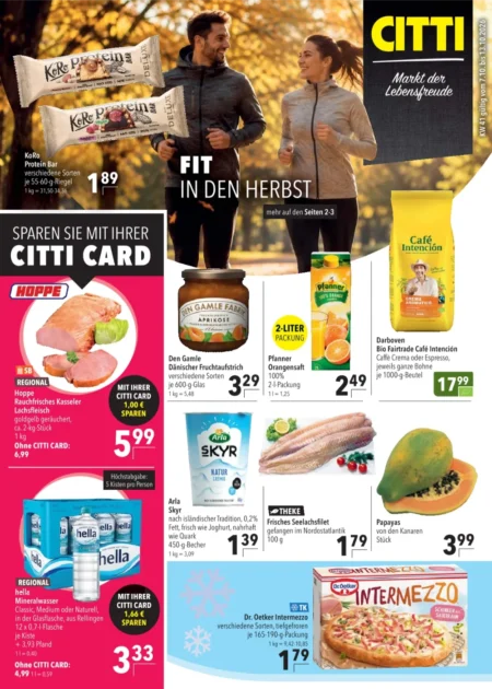 CITTI Markt Prospekt ab 07.10.2026 (KW 41) CITTI Markt Prospekt ab 07.10.2026 Seite 1 mit KoRo, Hoppe, Pfanner, Arla Skyr, Seelachsfilet & Dr. Oetker Intermezzo