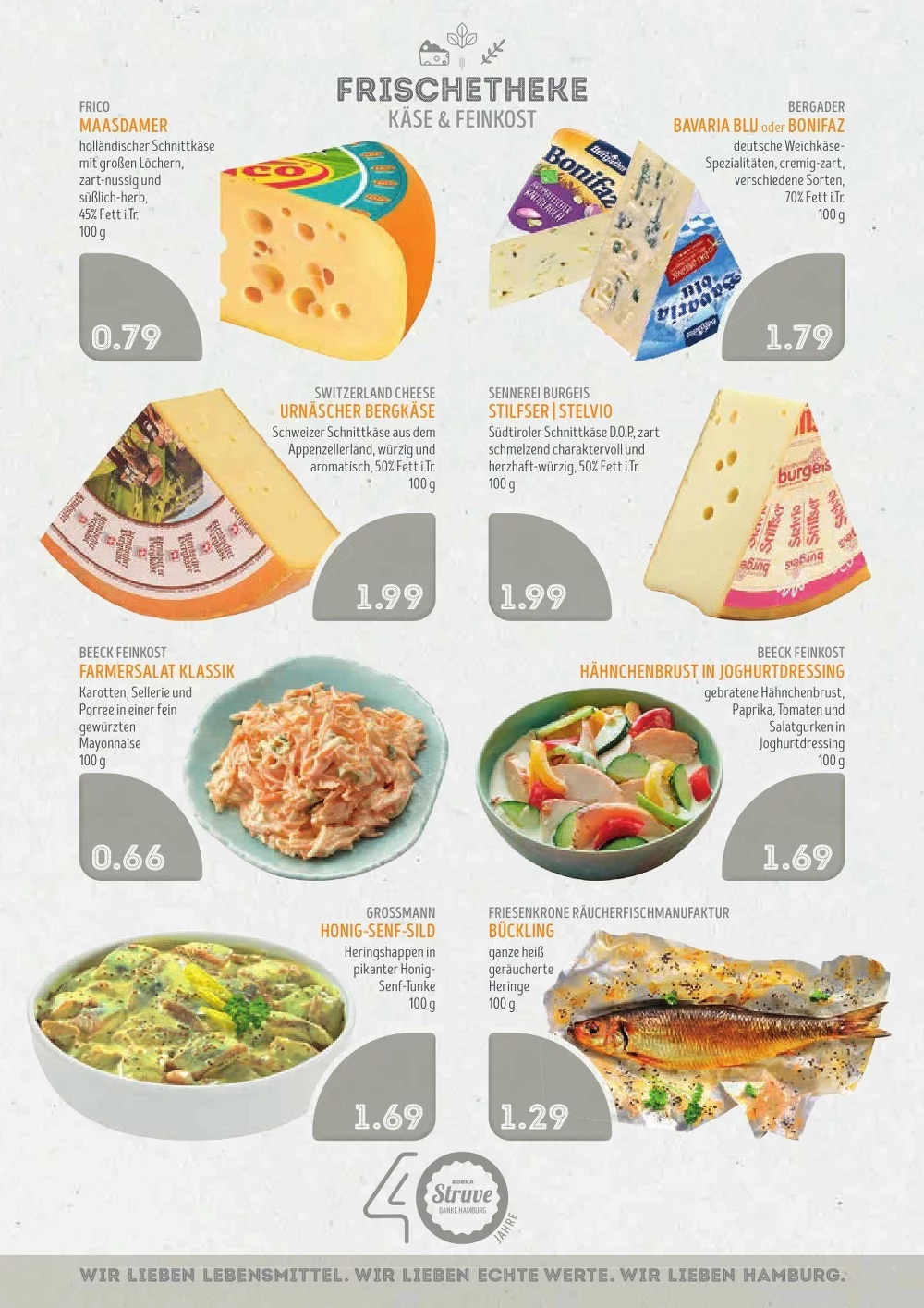 Edeka Struve Prospekt KW 43 Seite 3 mit Maasdamer, Bavaria Blu, Urnäscher Bergkäse & Stilfser Schnittkäse