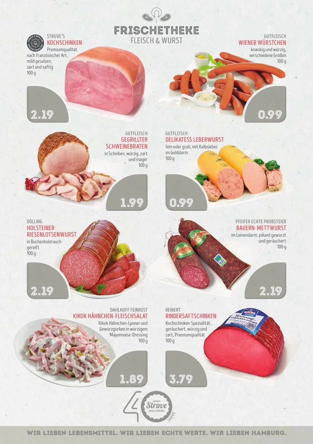 Edeka Struve Prospekt KW 43 Seite 5 mit Kochschinken, Wiener Würstchen, Gegrilltem Schweinebraten & Leberwurst