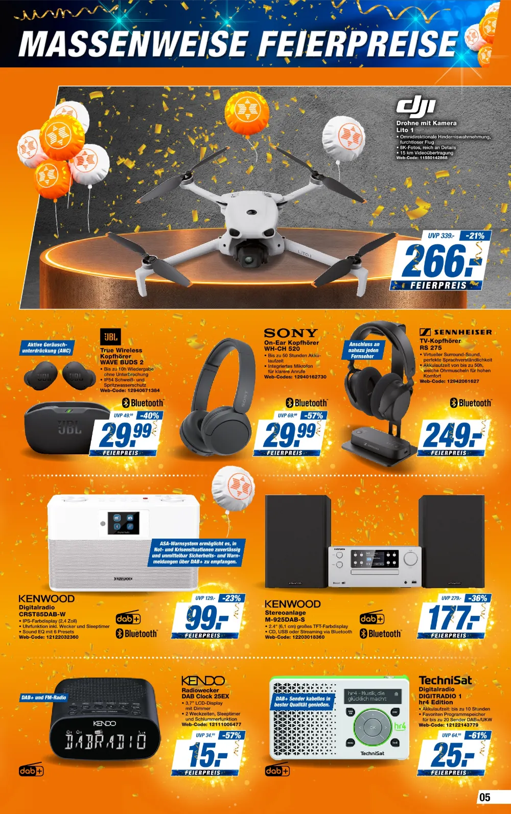 Expert Bening Angebote KW 43 Seite 5 mit angeboten für DJI Drohne Lito 1, JBL Kopfhörer & Sony On-Ear Kopfhörer