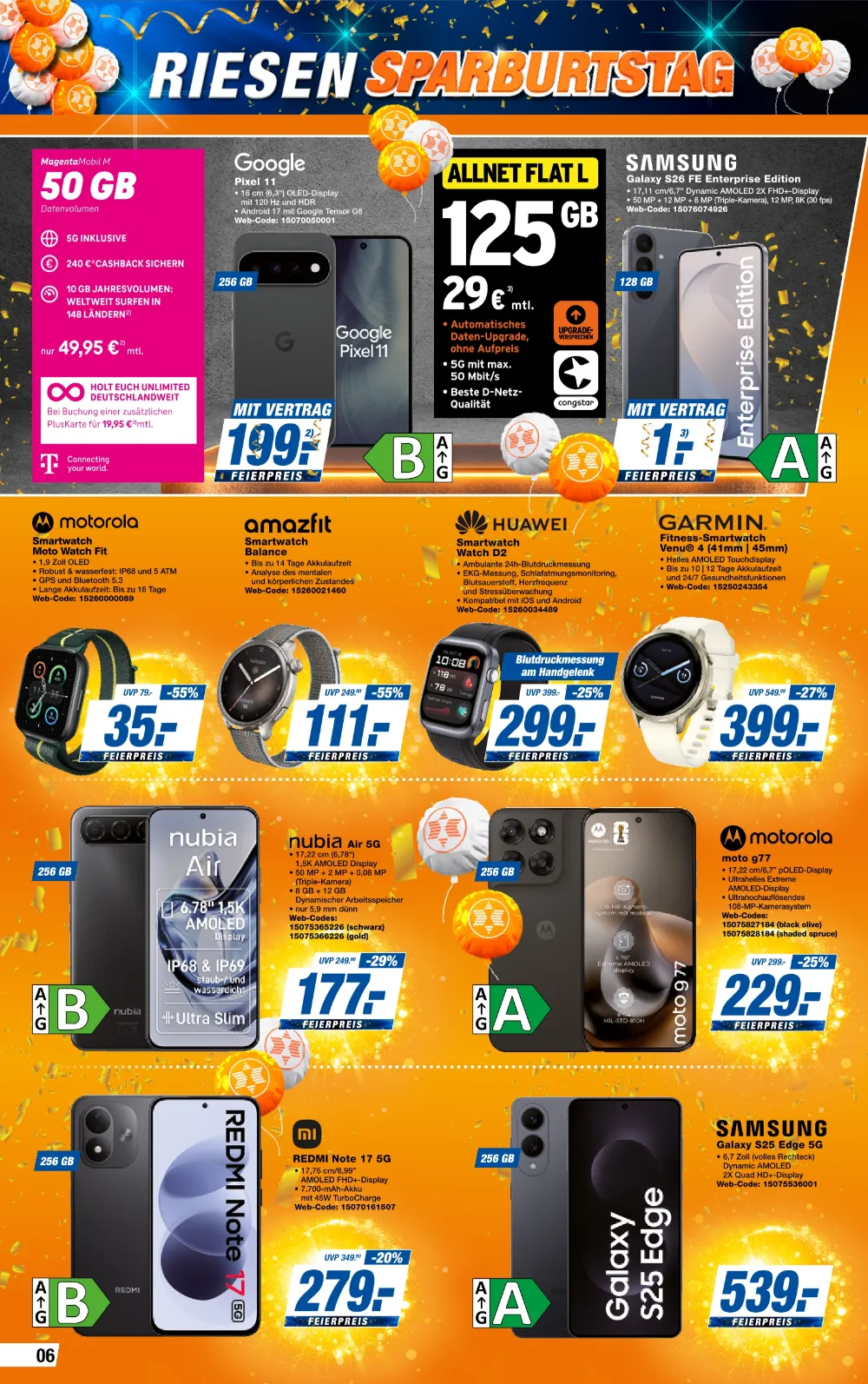 Expert Bening Angebote KW 43 Seite 6 mit angeboten für Google Pixel 11, Samsung Galaxy S26 & Motorola Moto Watch