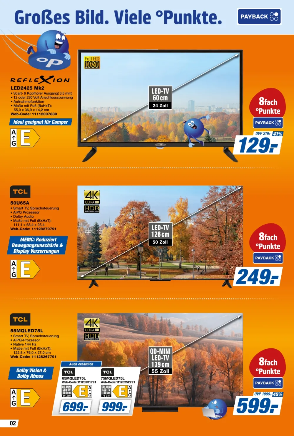 Expert Octomedia Prospekt KW 44, Seite 2 Reflexion LED-TV, TCL 4K Smart-TV und TCL QD-Mini LED-TV
