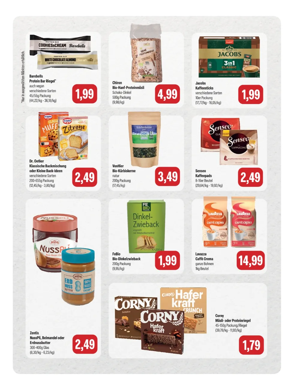 Feneberg Angebote KW 43 Seite 5 mit angeboten für Barebells Protein Bar, Jacobs Kaffeesticks, Senseo & Lavazza Caffe Crema