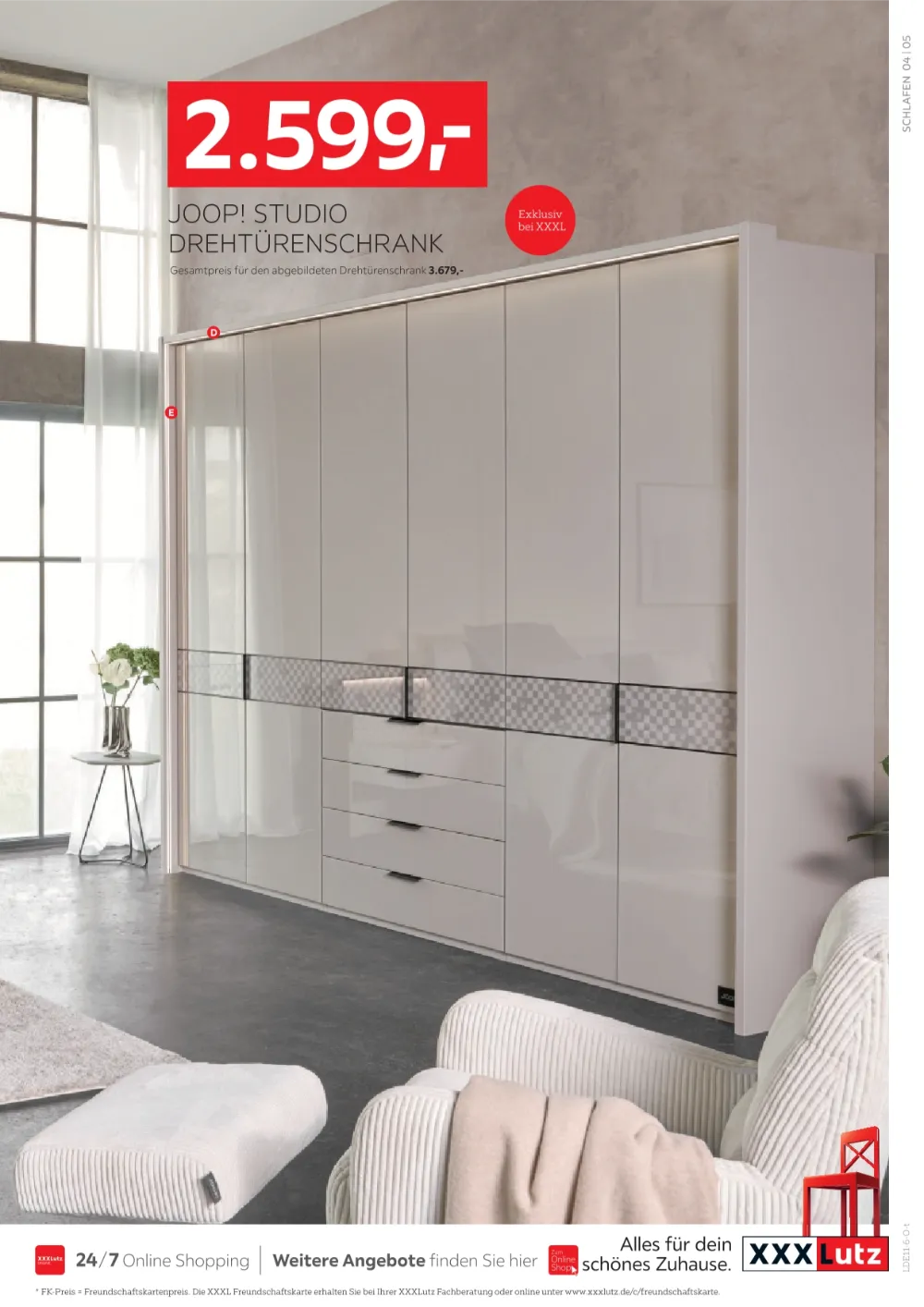 XXXLutz Joop Prospekt KW 43, Seite 5 JOOP! Studio Drehtürenschrank 6-türig